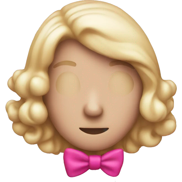 Christmas pink emoji