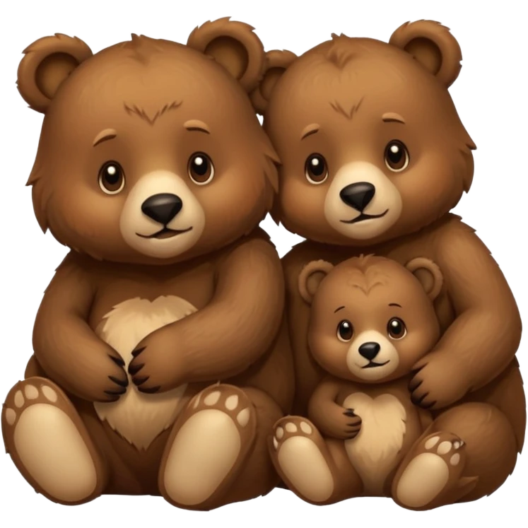 Mommy and baby bear emoji