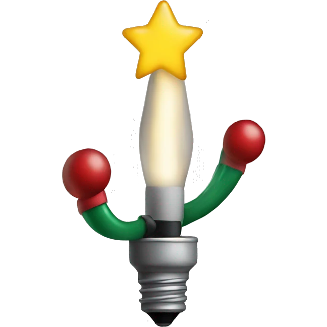  3 Christmas light emoji