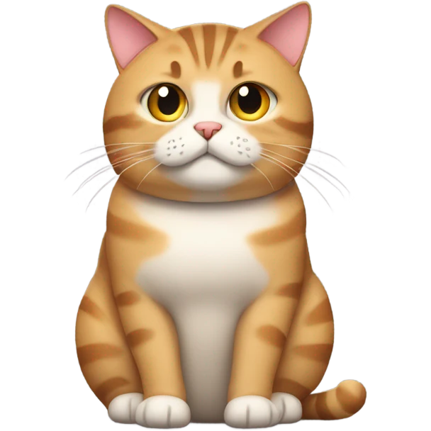 Fat tabby cat emoji