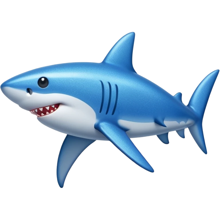glitter azul-marinho tubarão emoji