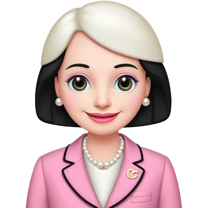 pingu mother wearing the pink chanel suit the Jackie kenddy wore emoji