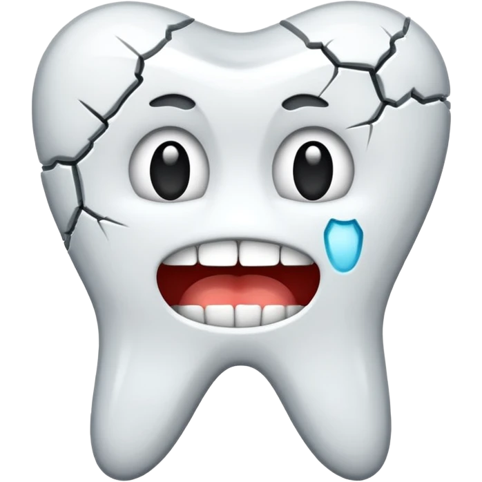 cracked tooth emoji