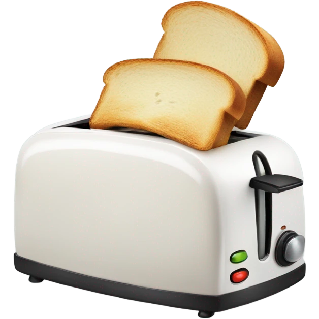Toaster with bread emoji