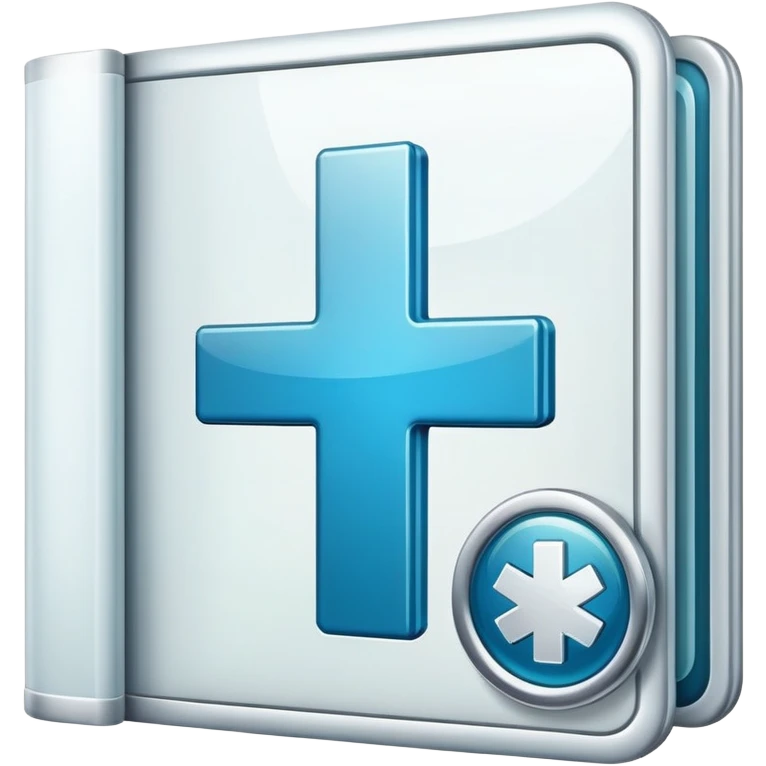 Medical database with health records icon emoji