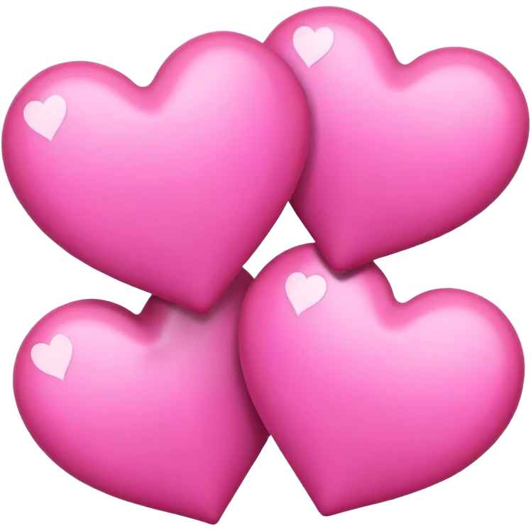 Pink hearts emoji