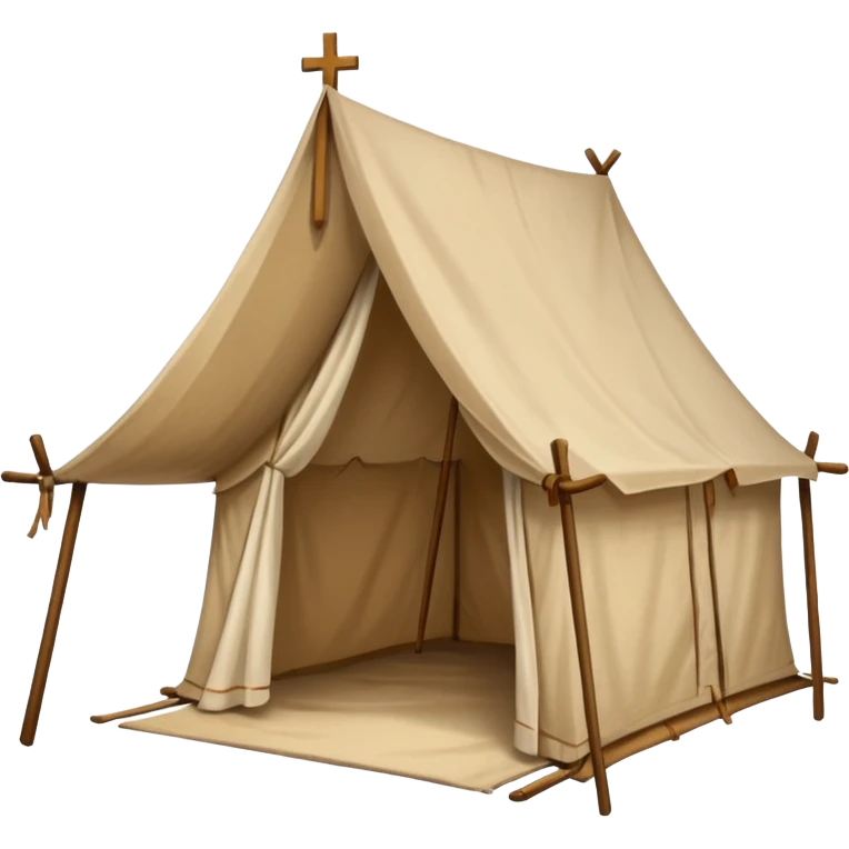 tent in the style of Jesus' time, old school emoji