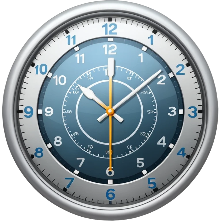 clock and trading graph emoji