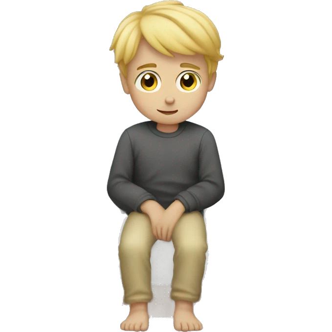 blonde boy under the bed emoji