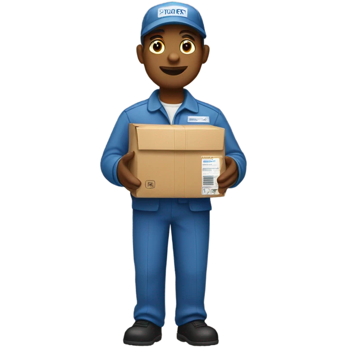 mail carrier with a packa emoji