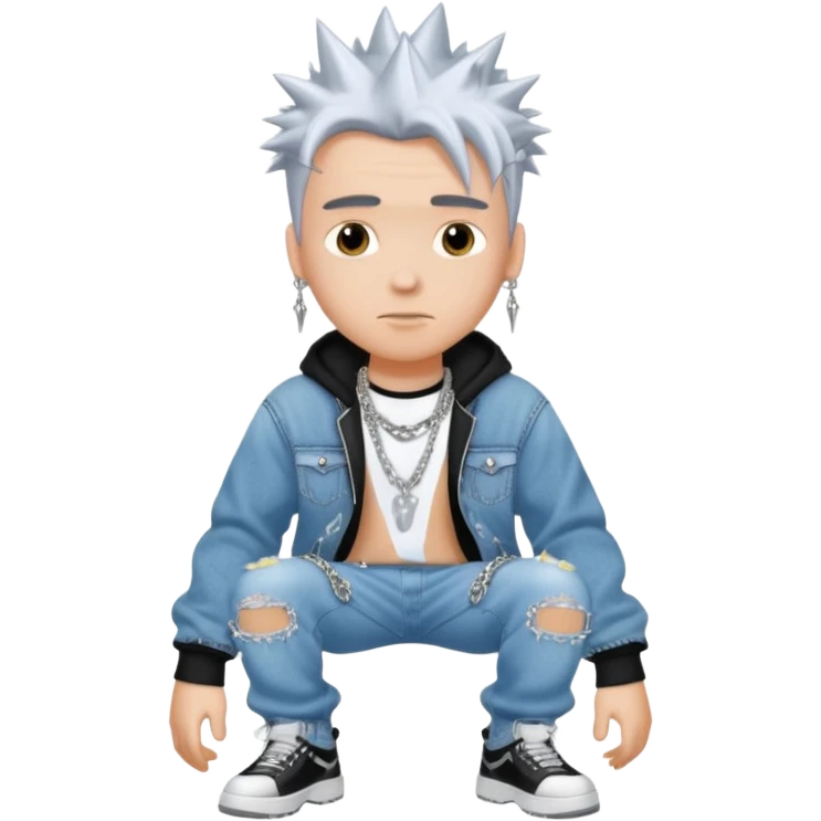 a white guy with a Y2K drip style  emoji