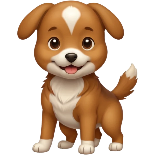 Dog give first bump emoji