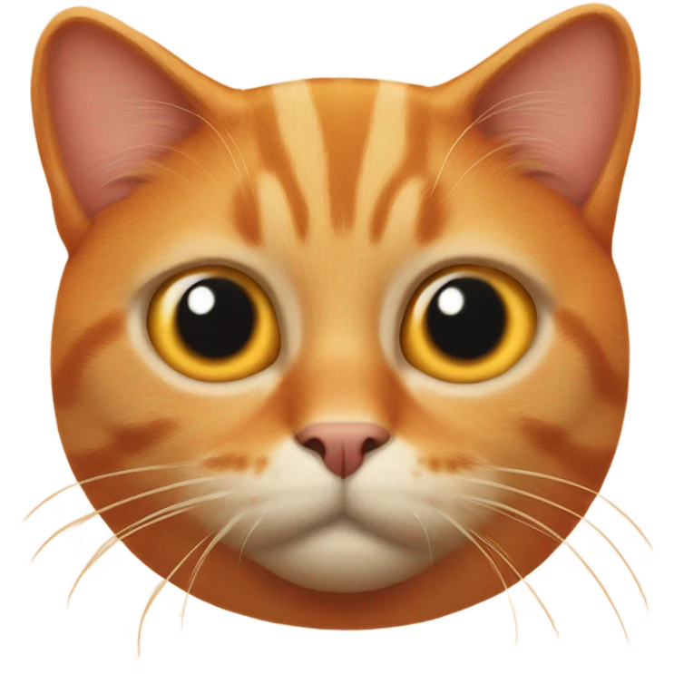 Orange Cat with one eye emoji
