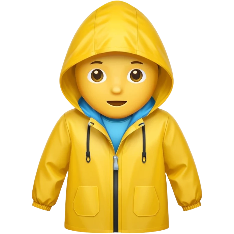 yellow raincoat emoji