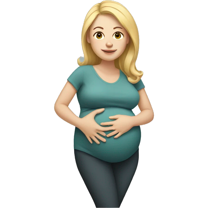 Pregnant white woman emoji