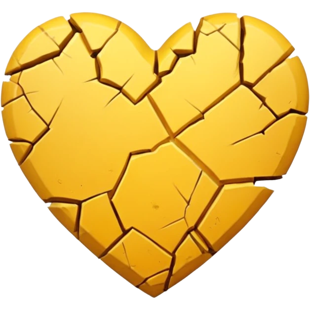 Yellow heart broked emoji
