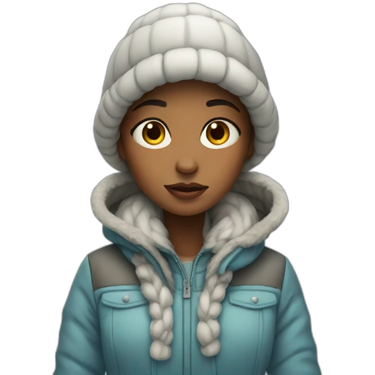 girl so cold  emoji