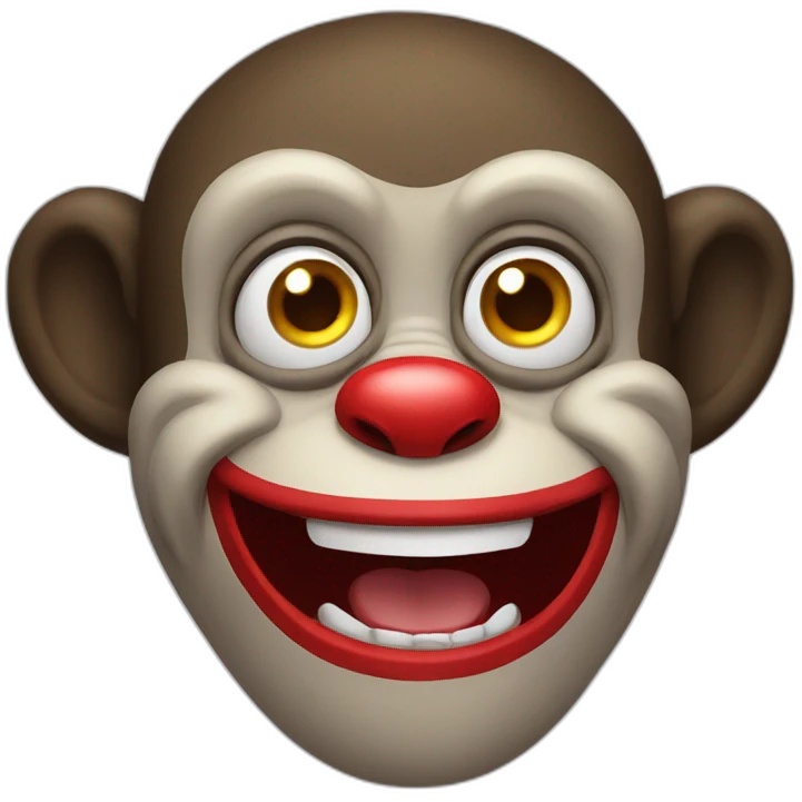 monkey clown emoji