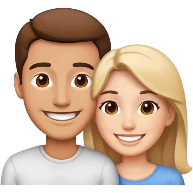 realistic portrait of couple emoji