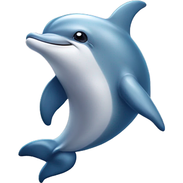 lovely pretty dolphin in love emoji