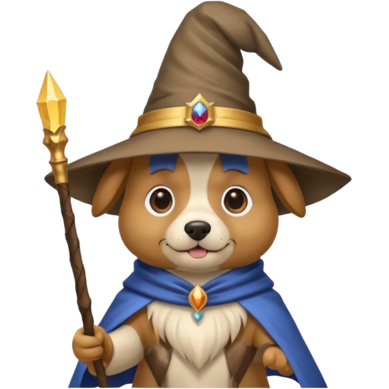Dog wizard emoji