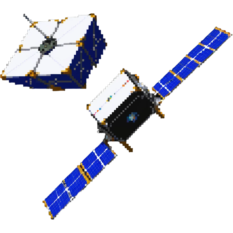 CubeSat in orbit emoji