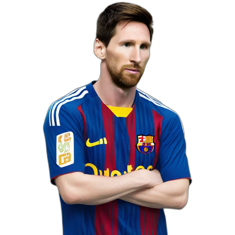 Messi pensando emoji