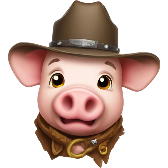 Cowboy pig  emoji
