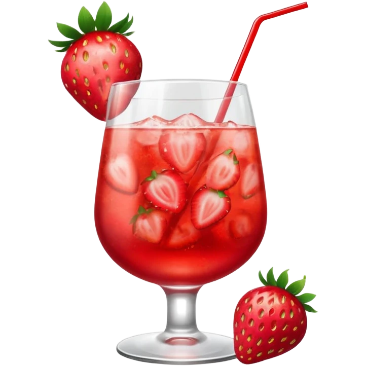 strawberry cocktail emoji