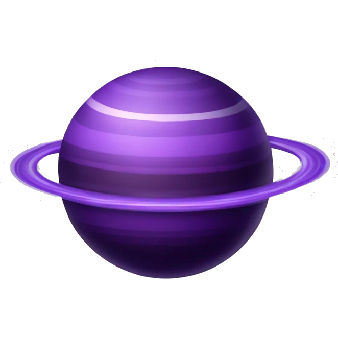 purple saturn emoji