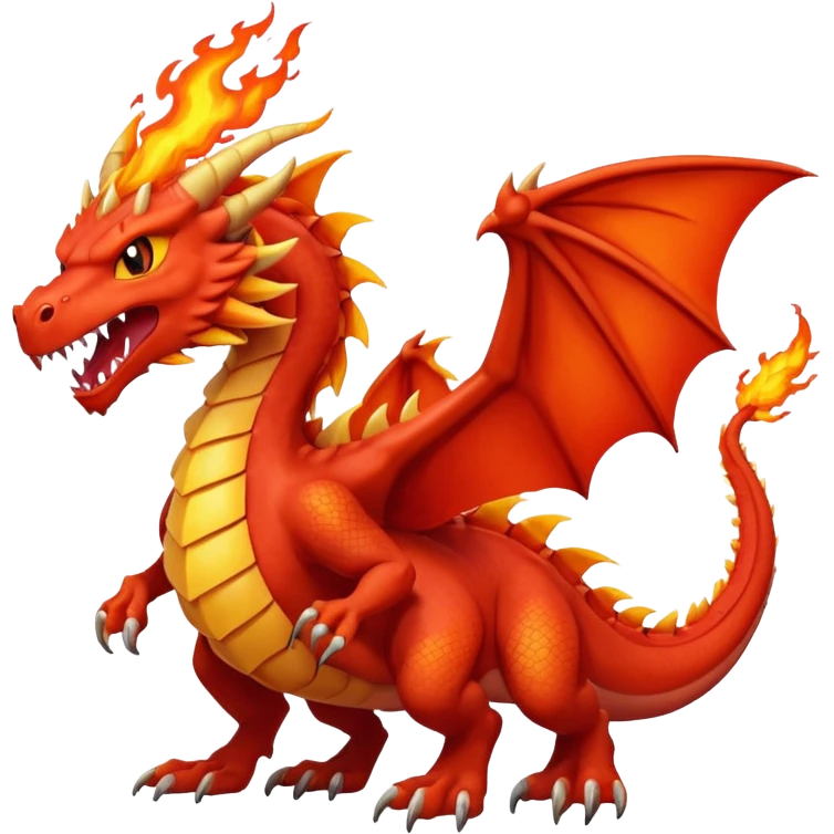 Red pokemon dragon  emoji