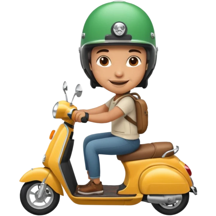 Mexican on a scooter  emoji