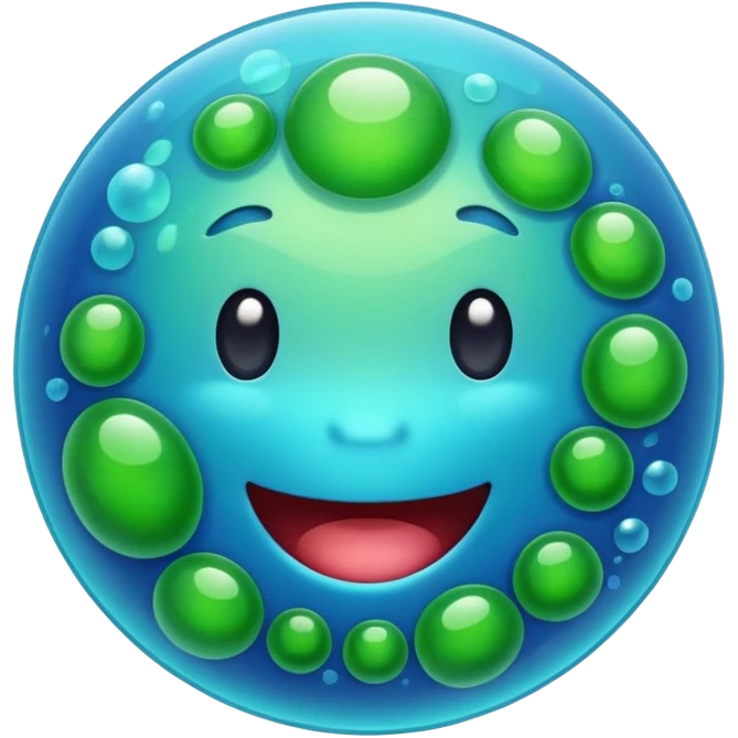 Happy bacteria emoji emoji