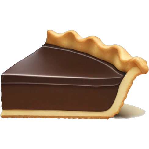 Chocolate pie emoji