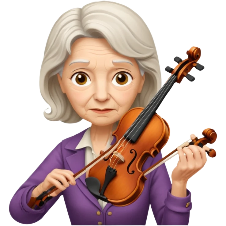 OLD FEMALE VIOLINIST emoji