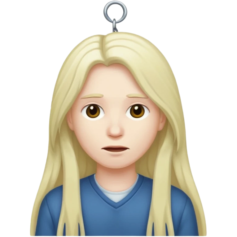 hanging herself emoji