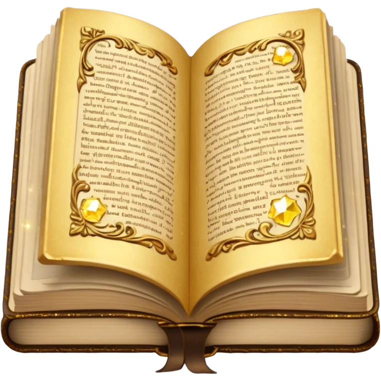 open book with sparkl emoji
