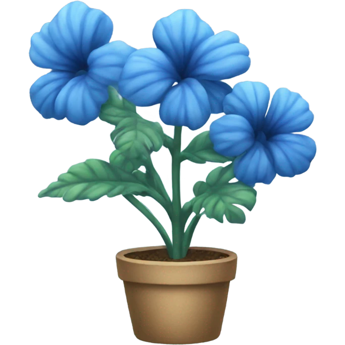 Blue daze plant  emoji