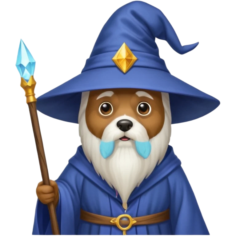 Dog wizard emoji