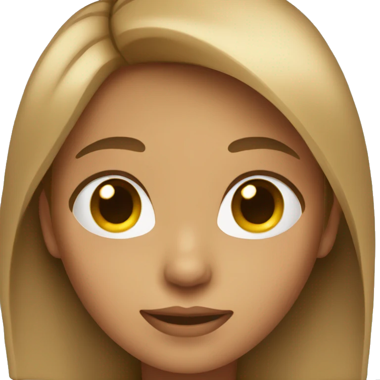 girl with short lite brown hear emoji