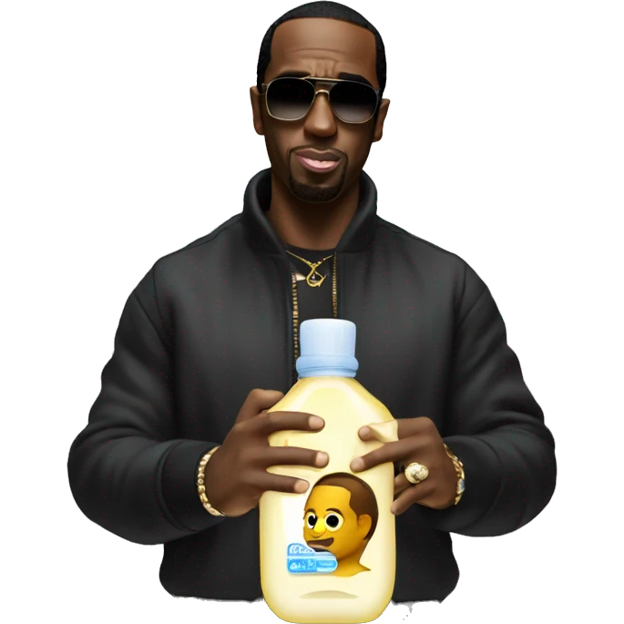 P diddy holding baby oil emoji