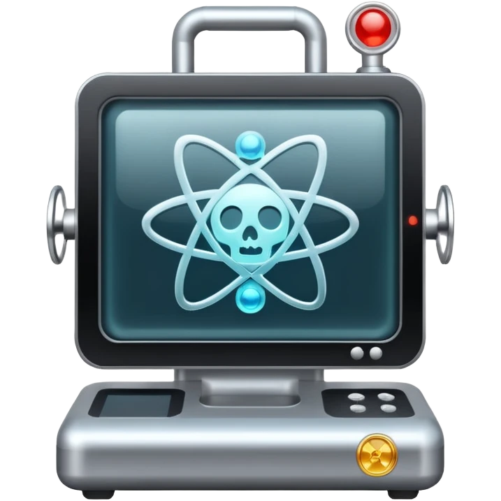 x-ray machine with atom symbol emoji