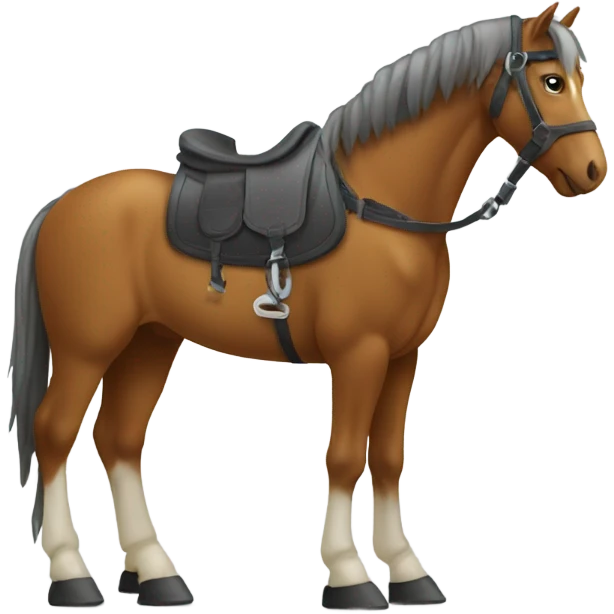 Horse wearing boots emoji