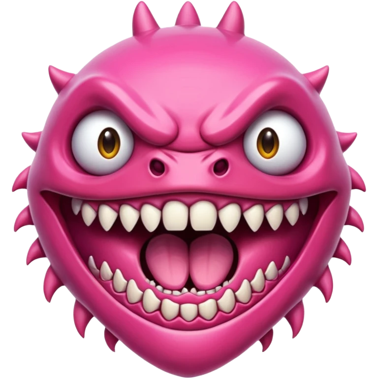 a monster maw with sharp teeth emoji