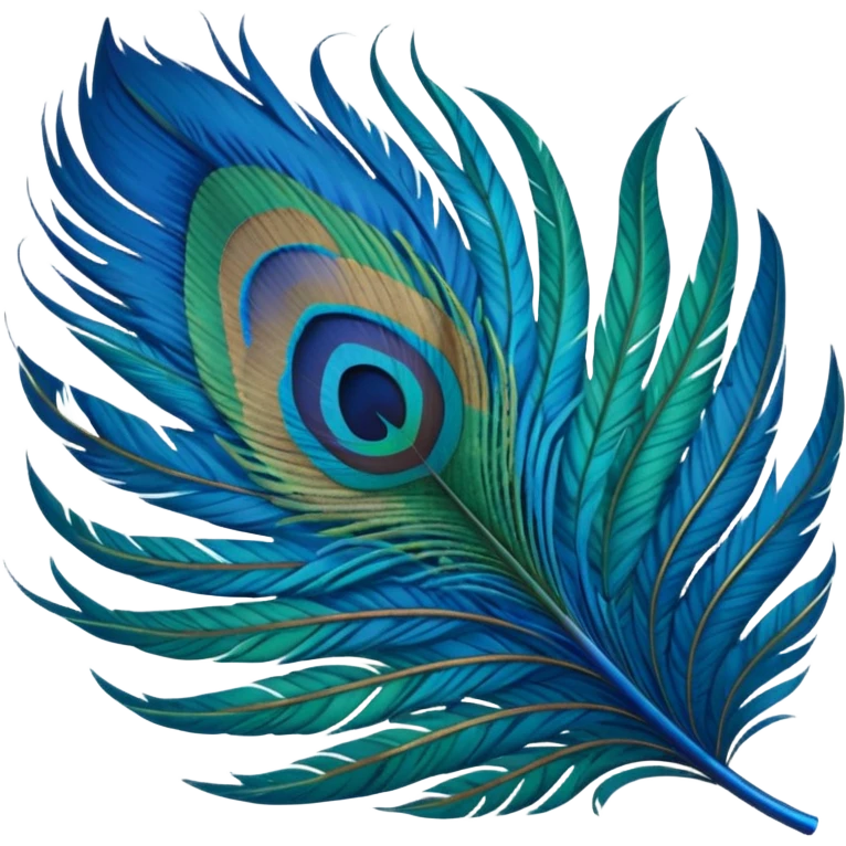 Peacock feather emoji