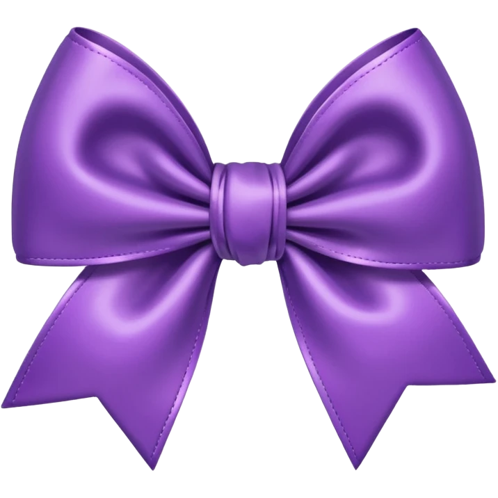 Cute bow purple  emoji