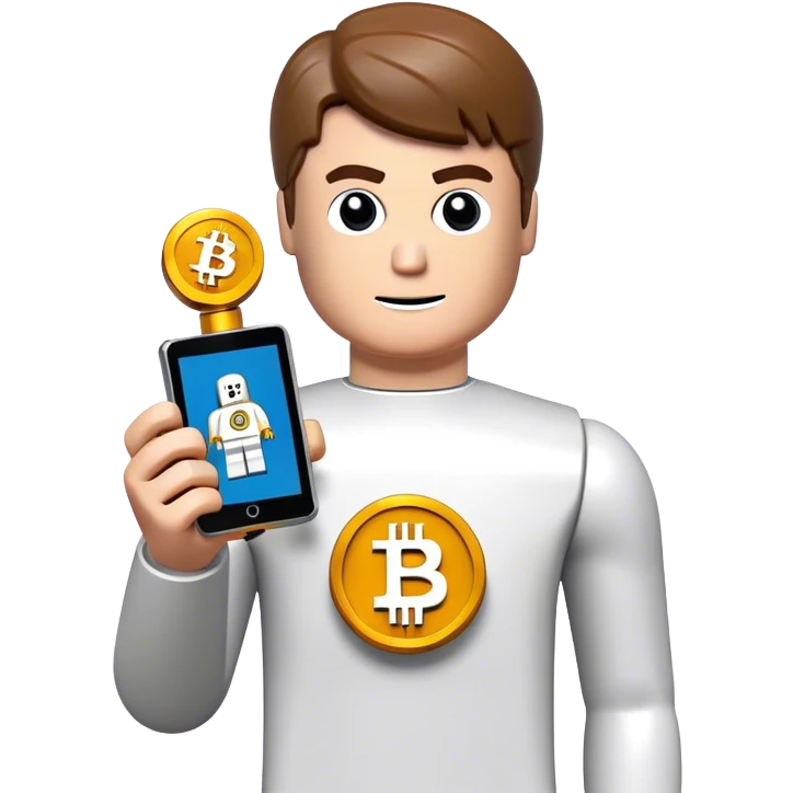 hackeur lego homme bitcoin emoji
