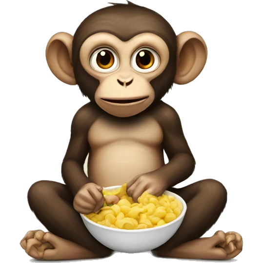 monkey eating a lot emoji