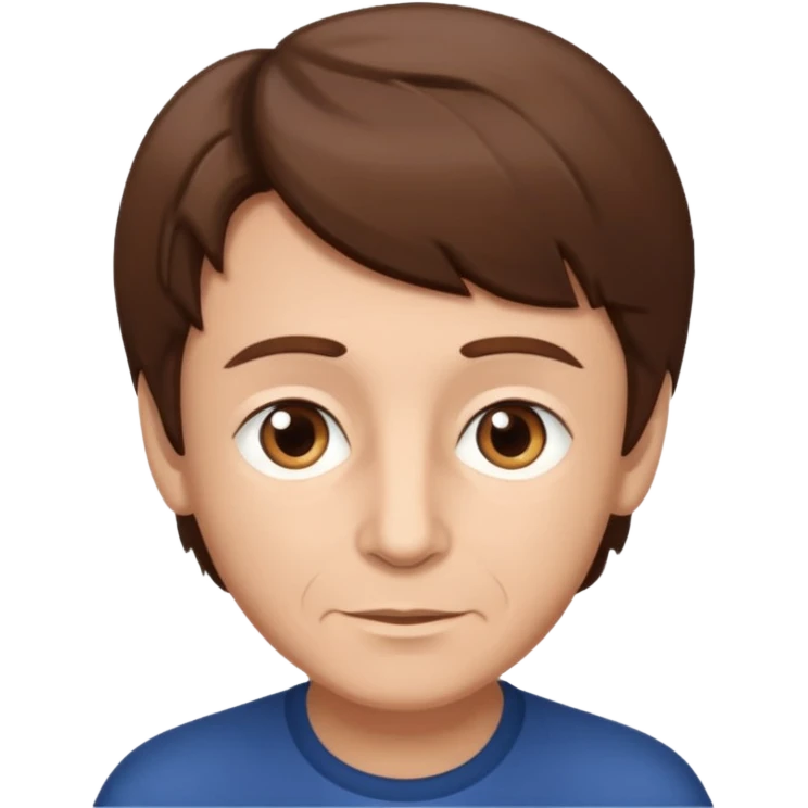 boy hair brown 70 yeear ol emoji