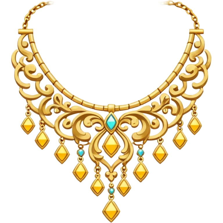 Necklace Emoji fantasy pixel art style emoji